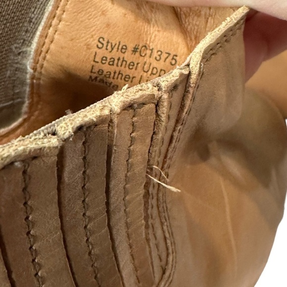 Madewell Spencer Leather Short Chelsea Tan Boot Size 7.5 - Picture 8 of 9